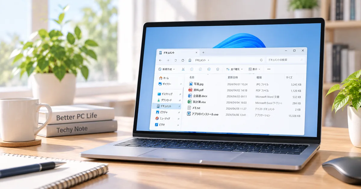 メモリ8GB・16GB・32GBの違いをイメージしたWindows 11のパソコン